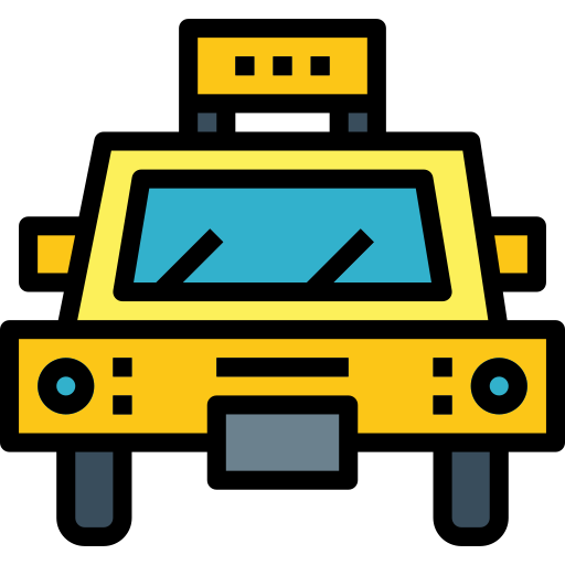 タクシー Smalllikeart Lineal Color icon