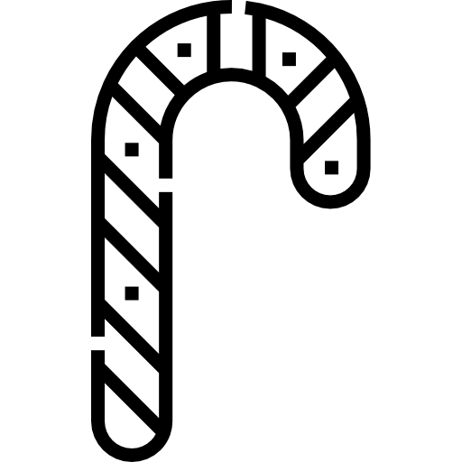 사탕 지팡이 Detailed Straight Lineal icon