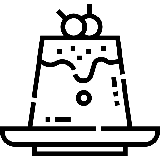 プリン Detailed Straight Lineal icon