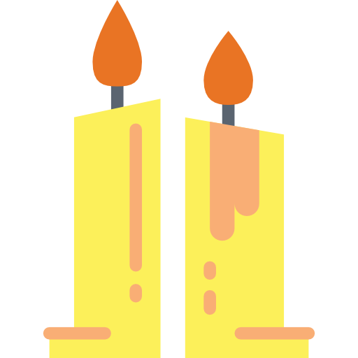 Candle Smalllikeart Flat icon