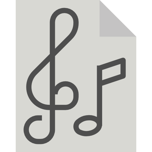 archivo de música turkkub Flat icono