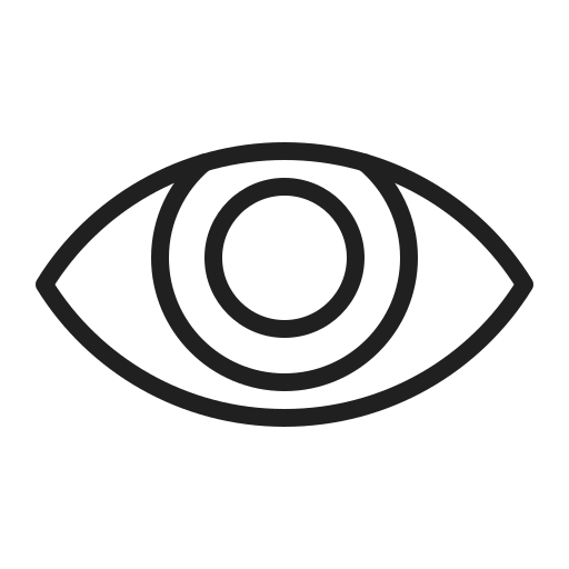 ojo Generic outline icono