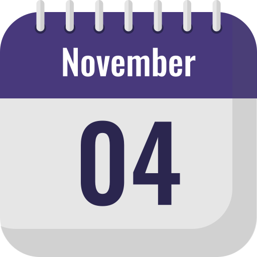 November 4 Generic color fill icon