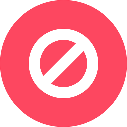 Restriction Generic color fill icon