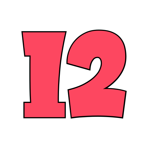 numero 12 Generic color lineal-color icono