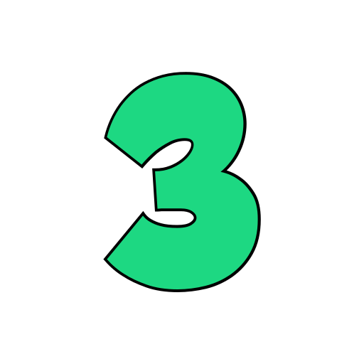 番号 3 Generic color lineal-color icon