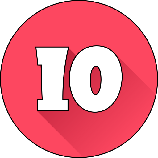 Number 10 Generic gradient lineal-color icon