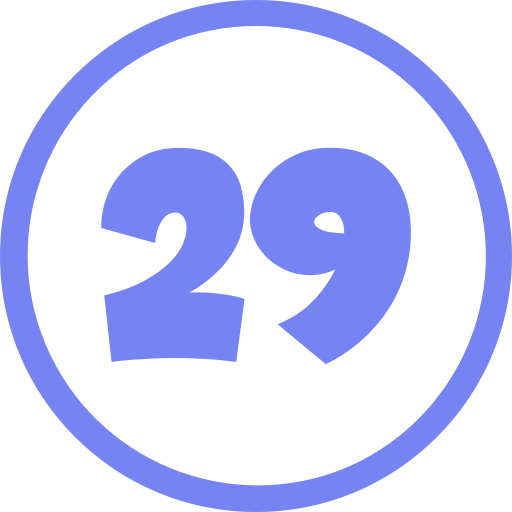Twenty nine Generic color fill icon