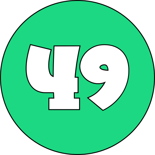 czterdzieści dziewięć Generic color lineal-color ikona