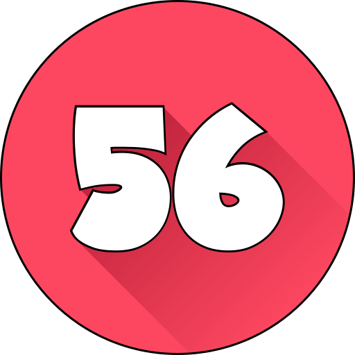 cincuenta y seis Generic gradient lineal-color icono