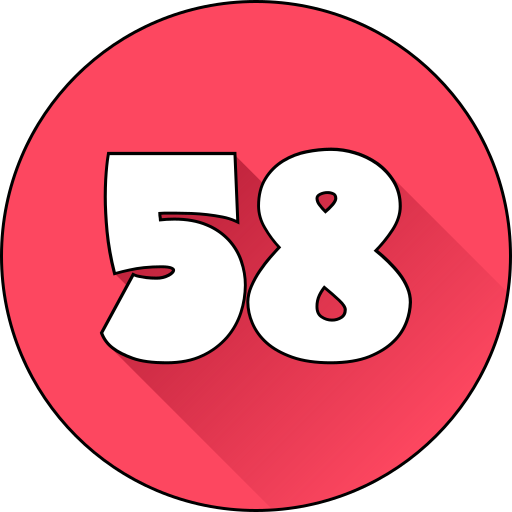 cincuenta y ocho Generic gradient lineal-color icono