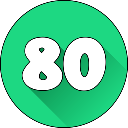 ottanta Generic gradient lineal-color icona