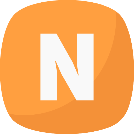 Letter n Generic color fill icon