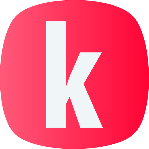 Letter k Generic gradient fill icon