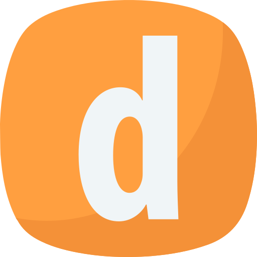Letter d Generic color fill icon