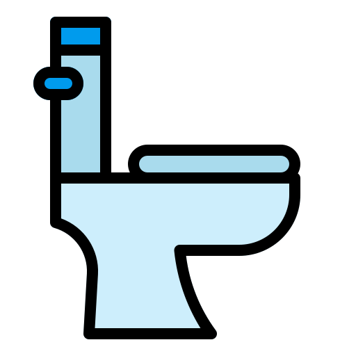 Bathroom Generic color lineal-color icon