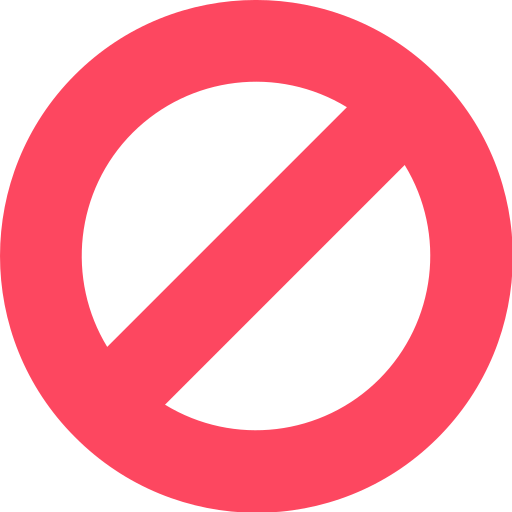 Restriction Generic color fill icon