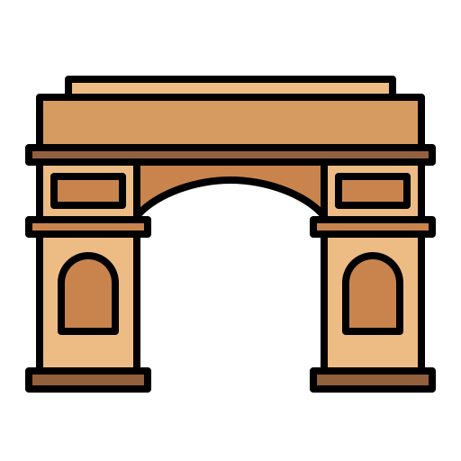 arch-triumph Generic color lineal-color icon