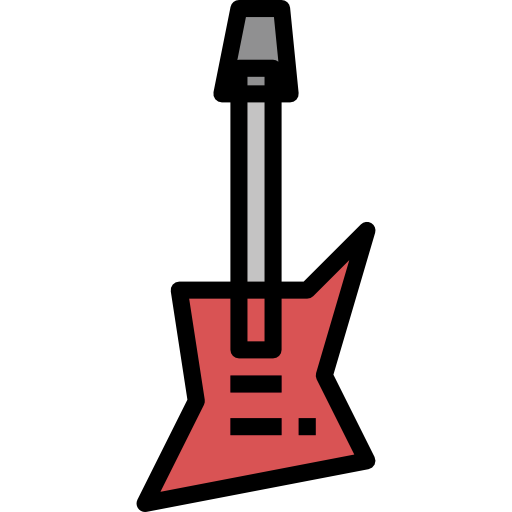 guitarra turkkub Lineal Color icono