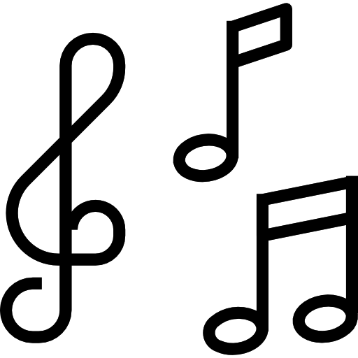 notes de musique turkkub Lineal Color Icône