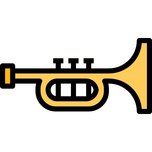 trompeta turkkub Lineal Color icono
