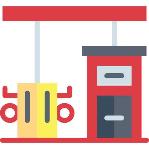 benzinestation Smalllikeart Flat icoon