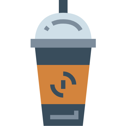 Ice coffee Smalllikeart Flat icon
