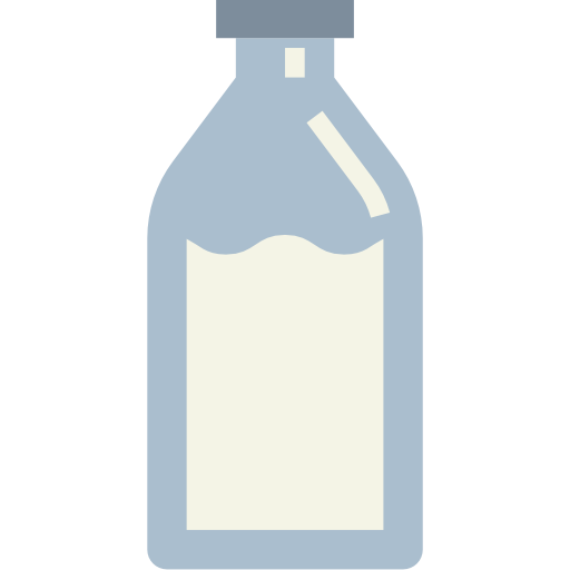 bottiglia di latte Smalllikeart Flat icona