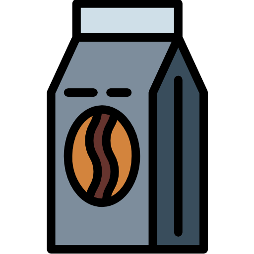 Пакетик кофе Smalllikeart Lineal Color иконка