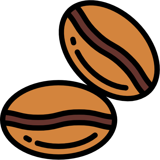 コーヒー豆 Smalllikeart Lineal Color icon