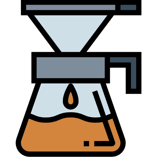 Coffee filter Smalllikeart Lineal Color icon
