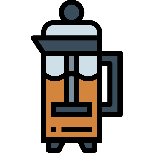 French press Smalllikeart Lineal Color icon