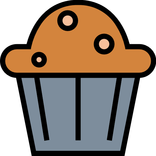Cup cake Smalllikeart Lineal Color icon