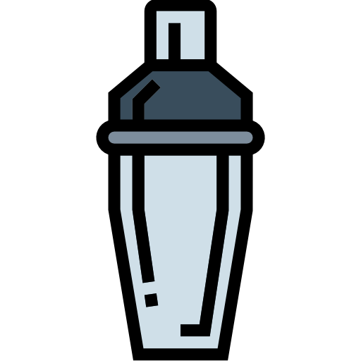 Cocktail shaker Smalllikeart Lineal Color icon