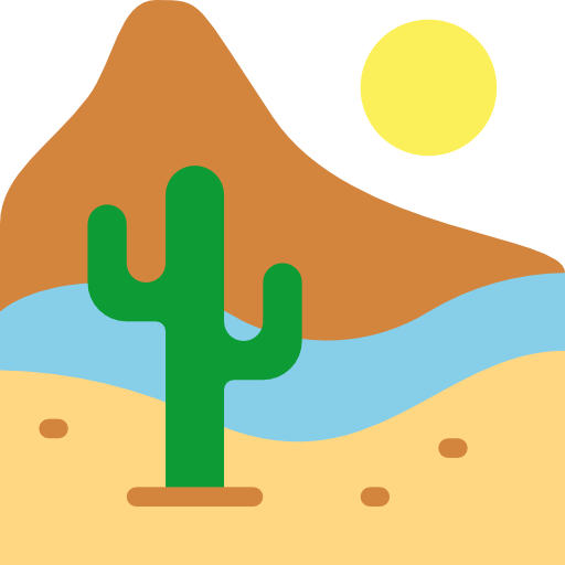Desert Smalllikeart Flat icon