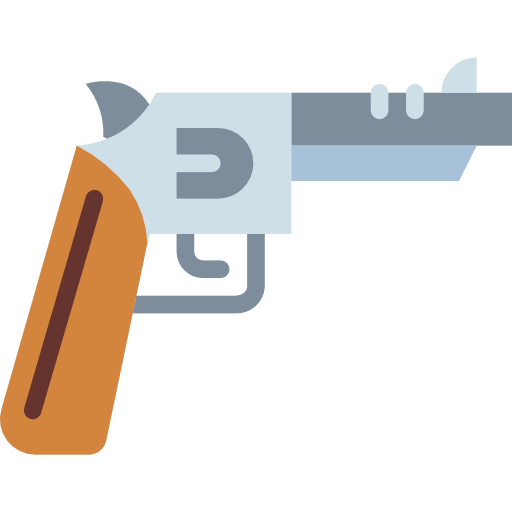 Gun Smalllikeart Flat icon