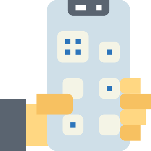 applicatie voor de mobiele telefoon Smalllikeart Flat icoon