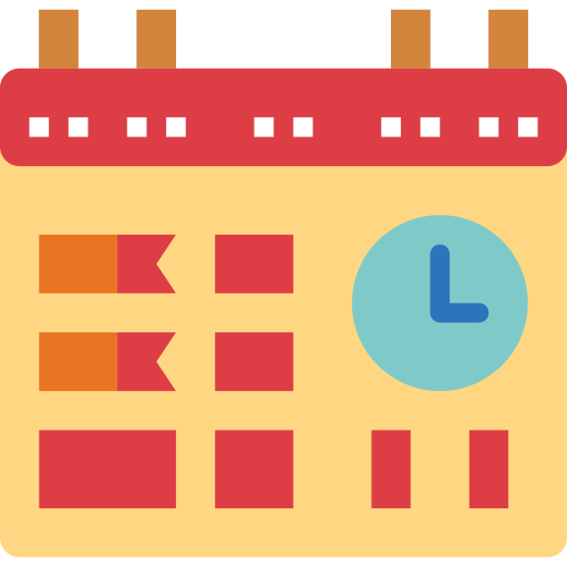calendario Smalllikeart Flat icona