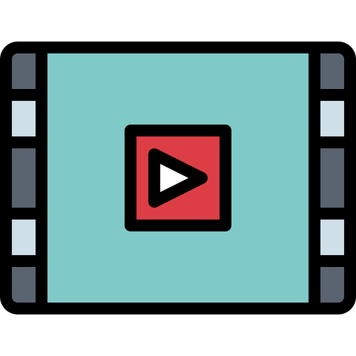 Video player Smalllikeart Lineal Color icon