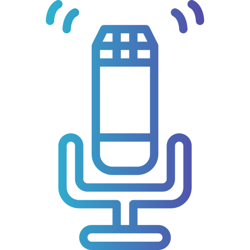 Microphone Smalllikeart Gradient icon