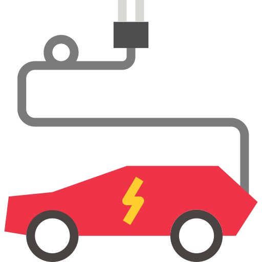 coche eléctrico turkkub Flat icono
