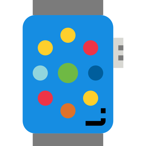 smartwatch turkkub Flat icoon