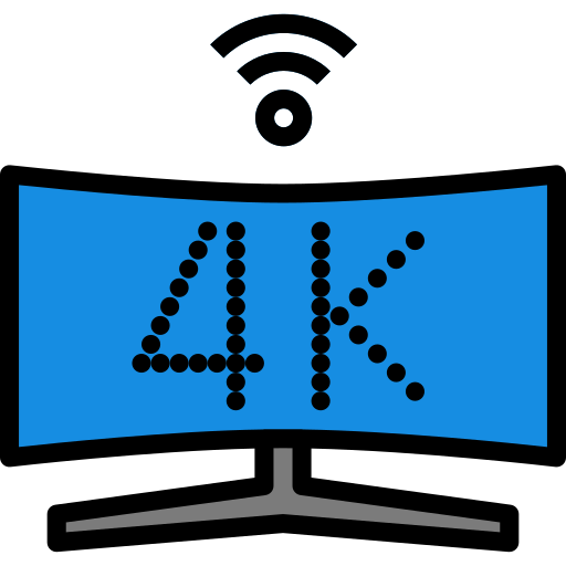 smart tv turkkub Lineal Color icoon