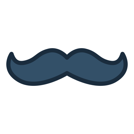 Mustache Generic color lineal-color icon