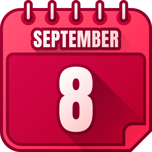 September 8 Generic gradient lineal-color icon