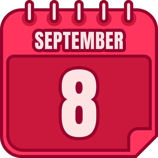 8 de septiembre Generic color lineal-color icono