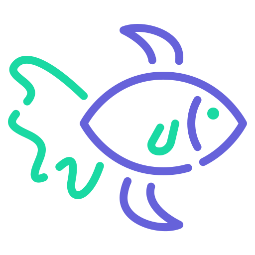 pez de colores Generic color outline icono