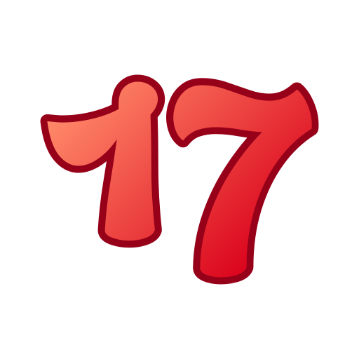Number 17 Generic gradient lineal-color icon