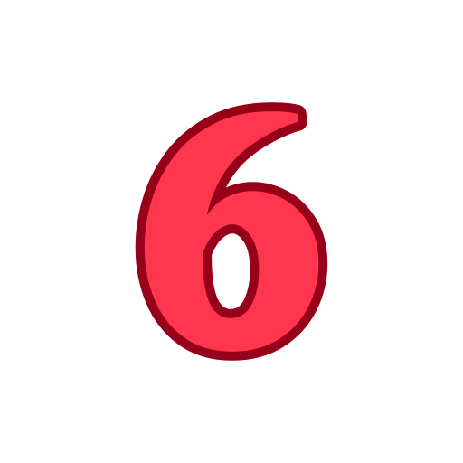 Номер 6 Generic color lineal-color иконка