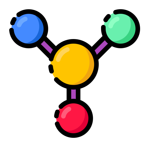 cząsteczka Generic color lineal-color ikona